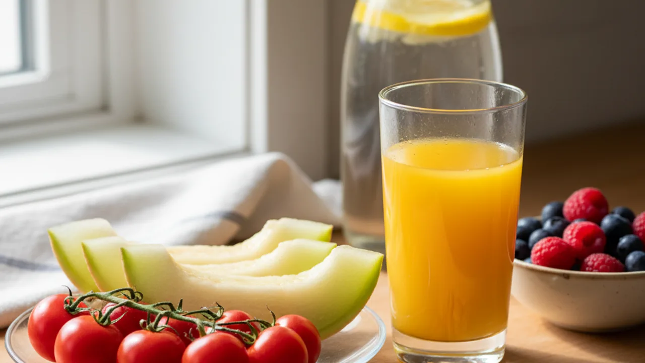 Alimentation et hydratation pour soutenir la peau